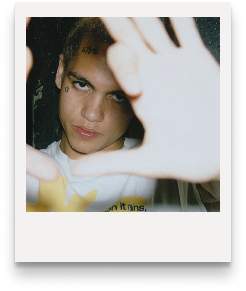 a polaroid taken with cams